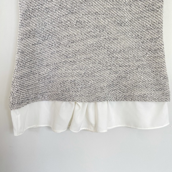 Kenneth Cole XS Gray Tweed Knit Top - Picture 4 of 8